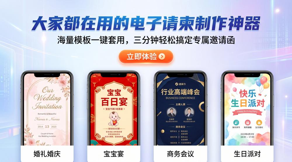 小众实用！免费电子邀请函制作工具，节日氛围感直接拉满